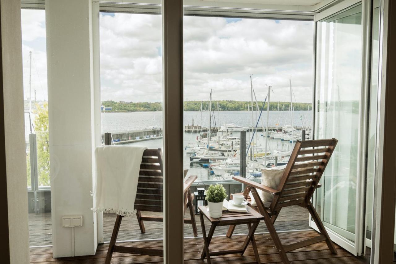 Fewo1846 - Baltic Lodge - Komfortable Maisonettewohnung Mit 3 Schlafzimmern, Balkon Und Blick Auf Die Marina Sonwik Flensburg Eksteriør bilde