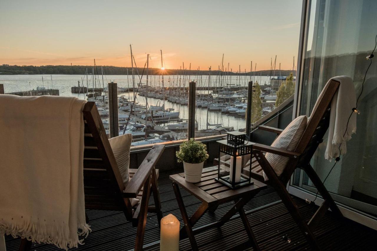 Fewo1846 - Baltic Lodge - Komfortable Maisonettewohnung Mit 3 Schlafzimmern, Balkon Und Blick Auf Die Marina Sonwik Flensburg Eksteriør bilde
